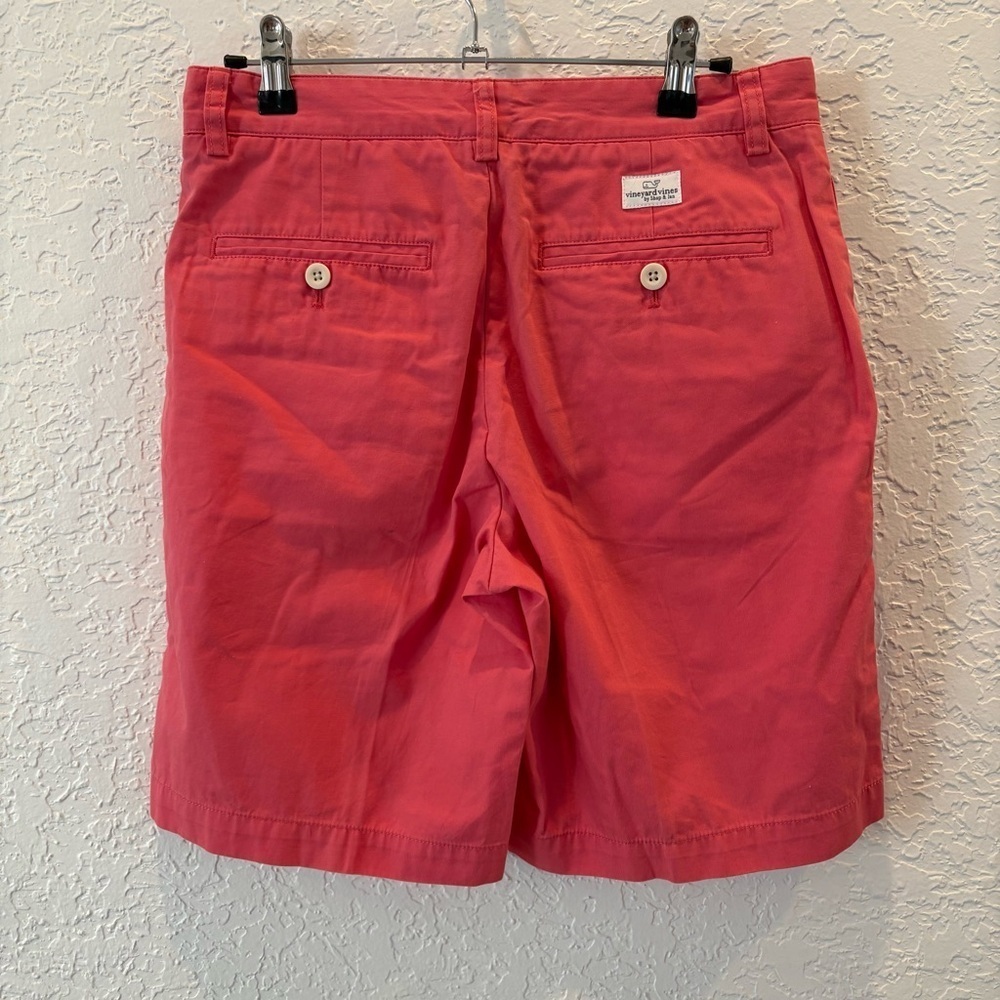Vineyard Vines Men's Coral Flat Front Club Shorts Size 28 - Picture 2 of 6